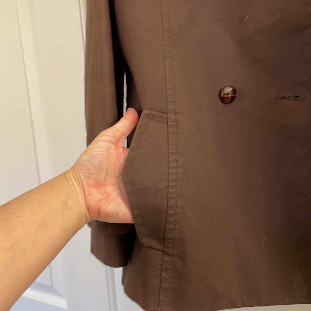 Context Chocolate Brown Lined Jacket Large - image 6